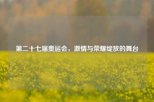 第二十七届奥运会，激情与荣耀绽放的舞台