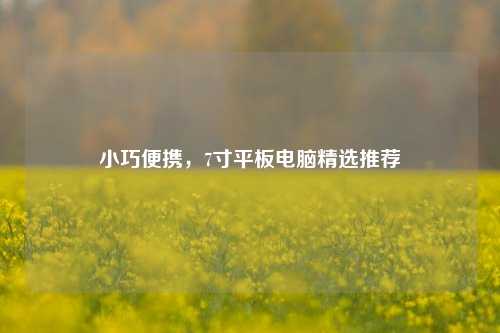 小巧便携，7寸平板电脑精选推荐