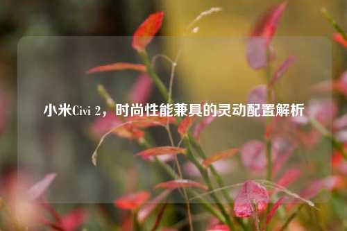 小米Civi 2,时尚性能兼具的灵动配置解析
