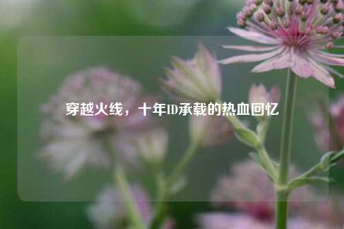 穿越火线，十年ID承载的热血回忆