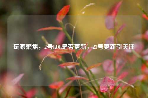 玩家聚焦,2号LOL是否更新,23号更新引关注