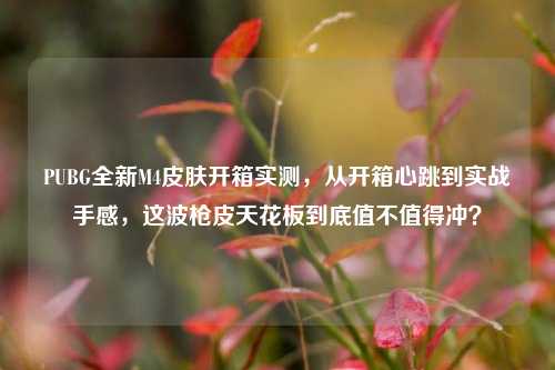 PUBG全新M4皮肤开箱实测，从开箱心跳到实战手感，这波枪皮天花板到底值不值得冲？