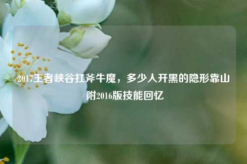 2017王者峡谷扛斧牛魔，多少人开黑的隐形靠山 附2016版技能回忆