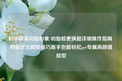 和平精英初始形象/初始脸更换超详细操作指南 附自定义捏脸技巧新手也能轻松get专属高颜值脸型