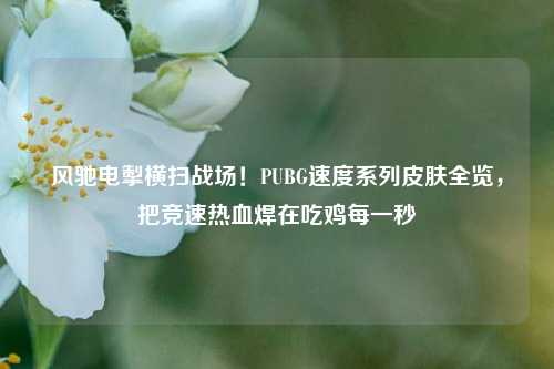 风驰电掣横扫战场！PUBG速度系列皮肤全览，把竞速热血焊在吃鸡每一秒