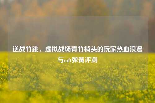 逆战竹跳,虚拟战场青竹梢头的玩家热血浪漫与mft弹簧评测