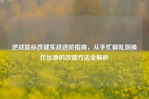 逆战鼠标改键实战进阶指南，从手忙脚乱到操作丝滑的改键方法全解析