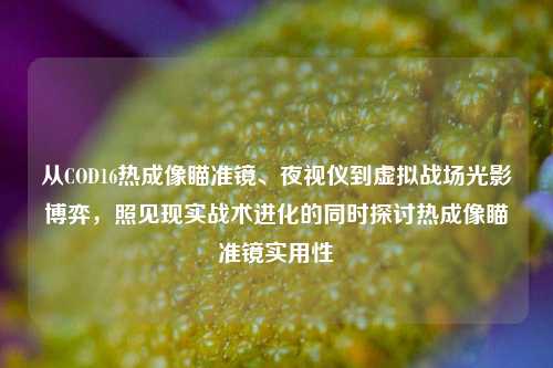 从COD16热成像瞄准镜、夜视仪到虚拟战场光影博弈,照见现实战术进化的同时探讨热成像瞄准镜实用性