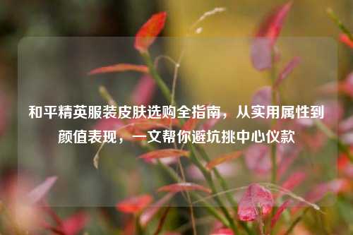和平精英服装皮肤选购全指南,从实用属性到颜值表现,一文帮你避坑挑中心仪款