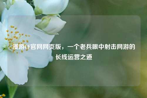 漫游CF官网网页版，一个老兵眼中射击网游的长线运营之道