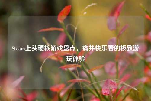 Steam上头硬核游戏盘点,痛并快乐着的极致游玩体验