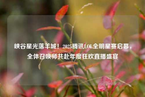 峡谷星光落羊城!2025腾讯LOL全明星赛启幕,全体召唤师共赴年度狂欢直播盛宴