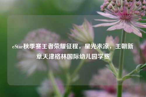eStar秋季赛王者荣耀征程,星光未凉,王朝新章天津格林国际幼儿园学费