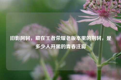 旧影阿轲，藏在王者荣耀老版本里的荆轲，是多少人开黑的青春注脚