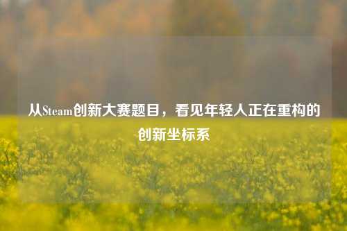 从Steam创新大赛题目,看见年轻人正在重构的创新坐标系
