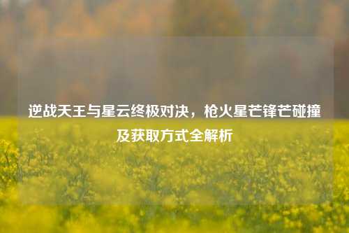 逆战天王与星云终极对决,枪火星芒锋芒碰撞及获取方式全解析