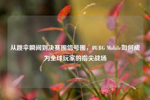 从跳伞瞬间到决赛圈信号圈，PUBG Mobile如何成为全球玩家的指尖战场