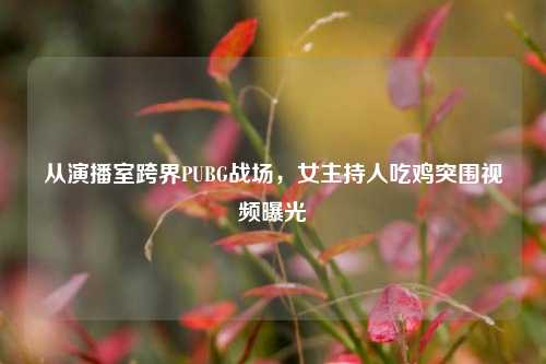 从演播室跨界PUBG战场,女主持人吃鸡突围视频曝光
