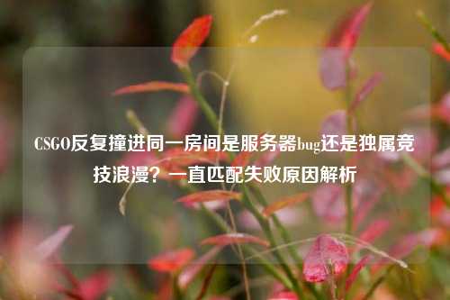 CSGO反复撞进同一房间是服务器bug还是独属竞技浪漫?一直匹配失败原因解析