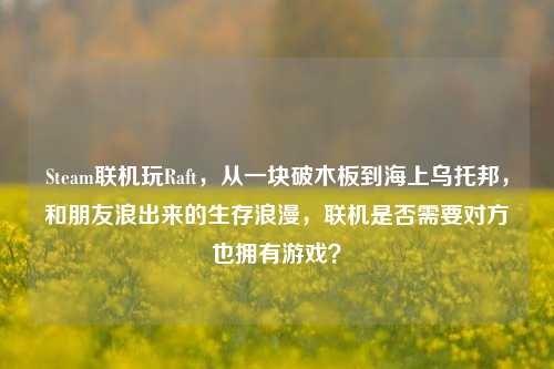 Steam联机玩Raft,从一块破木板到海上乌托邦,和朋友浪出来的生存浪漫,联机是否需要对方也拥有游戏?