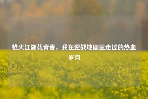 枪火江湖载青春，我在逆战地图里走过的热血岁月