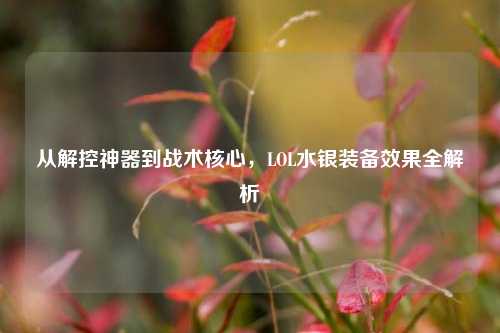 从解控神器到战术核心,LOL水银装备效果全解析