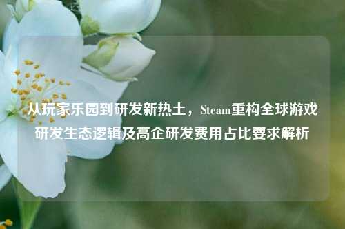 从玩家乐园到研发新热土,Steam重构全球游戏研发生态逻辑及高企研发费用占比要求解析