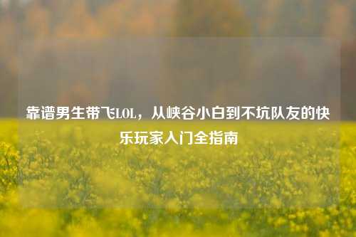 靠谱男生带飞LOL,从峡谷小白到不坑队友的快乐玩家入门全指南