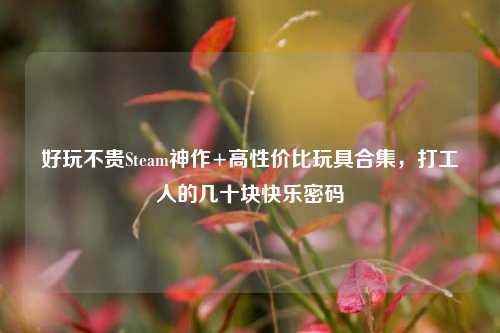 好玩不贵Steam神作+高性价比玩具合集，打工人的几十块快乐密码
