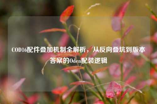 COD16配件叠加机制全解析,从反向叠坑到版本答案的Oden配装逻辑