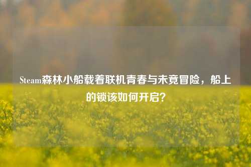 Steam森林小船载着联机青春与未竟冒险,船上的锁该如何开启?