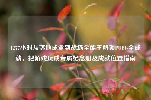 1277小时从落地成盒到战场全能王解锁PUBG全成就,把游戏玩成专属纪念册及成就位置指南