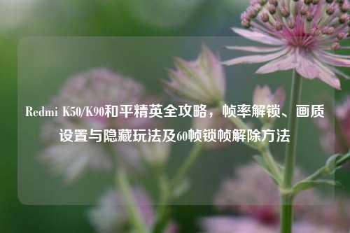 Redmi K50/K90和平精英全攻略,帧率解锁、画质设置与隐藏玩法及60帧锁帧解除方法