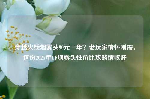穿越火线烟雾头90元一年?老玩家情怀刚需,这份2025年CF烟雾头性价比攻略请收好