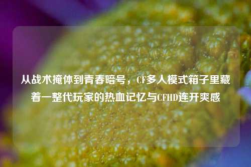 从战术掩体到青春暗号,CF多人模式箱子里藏着一整代玩家的热血记忆与CFHD连开爽感