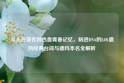 从人在塔在到热血青春记忆，刻进DNA的LOL德玛经典台词与德玛本名全解析