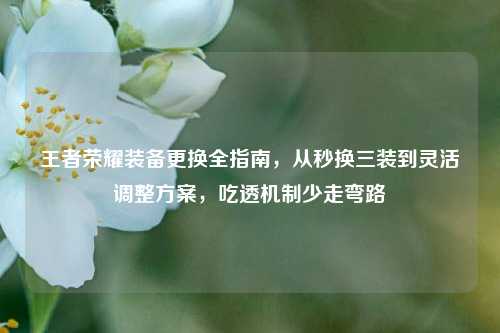 王者荣耀装备更换全指南，从秒换三装到灵活调整方案，吃透机制少走弯路