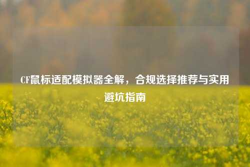 CF鼠标适配模拟器全解，合规选择推荐与实用避坑指南
