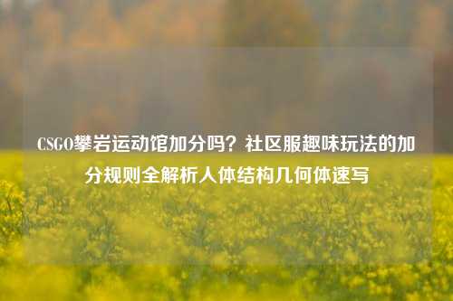 CSGO攀岩运动馆加分吗？社区服趣味玩法的加分规则全解析人体结构几何体速写
