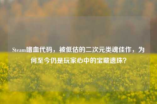 Steam嗜血代码,被低估的二次元类魂佳作,为何至今仍是玩家心中的宝藏遗珠?