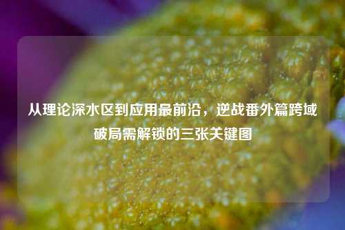 从理论深水区到应用最前沿,逆战番外篇跨域破局需解锁的三张关键图