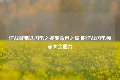 逆战武弟以闪电之姿破命运之局 附逆战闪电标志大全图片
