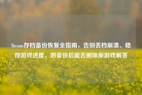 Steam存档备份恢复全指南，告别丢档崩溃、稳存游戏进度，附备份后能否删除原游戏解答