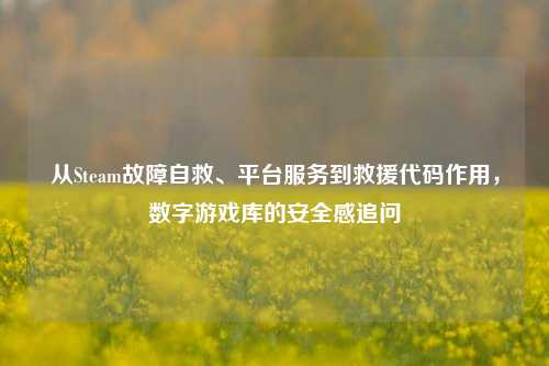 从Steam故障自救、平台服务到救援代码作用,数字游戏库的安全感追问