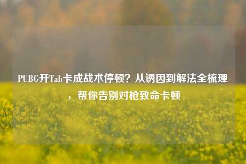 PUBG开Tab卡成战术停顿？从诱因到解法全梳理，帮你告别对枪致命卡顿