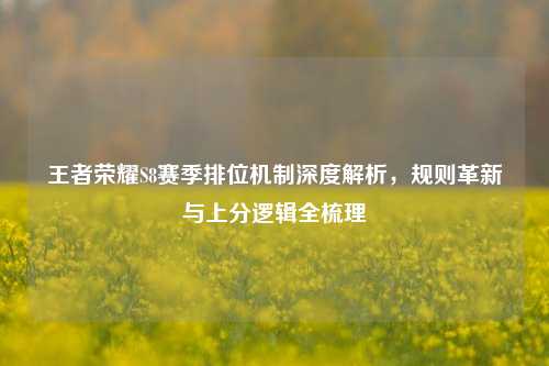 王者荣耀S8赛季排位机制深度解析,规则革新与上分逻辑全梳理