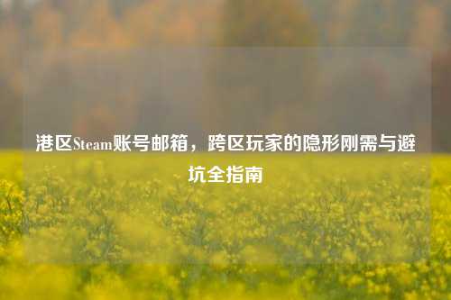 港区Steam账号邮箱，跨区玩家的隐形刚需与避坑全指南