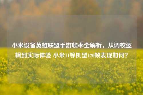 小米设备英雄联盟手游帧率全解析，从调校逻辑到实际体验 小米11等机型120帧表现如何？