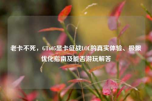 老卡不死,GT605显卡征战LOL的真实体验、极限优化指南及能否游玩解答