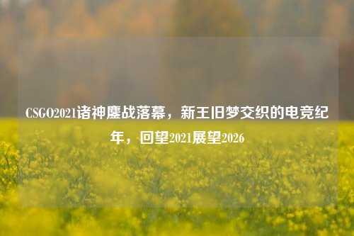 CSGO2021诸神鏖战落幕,新王旧梦交织的电竞纪年,回望2021展望2026